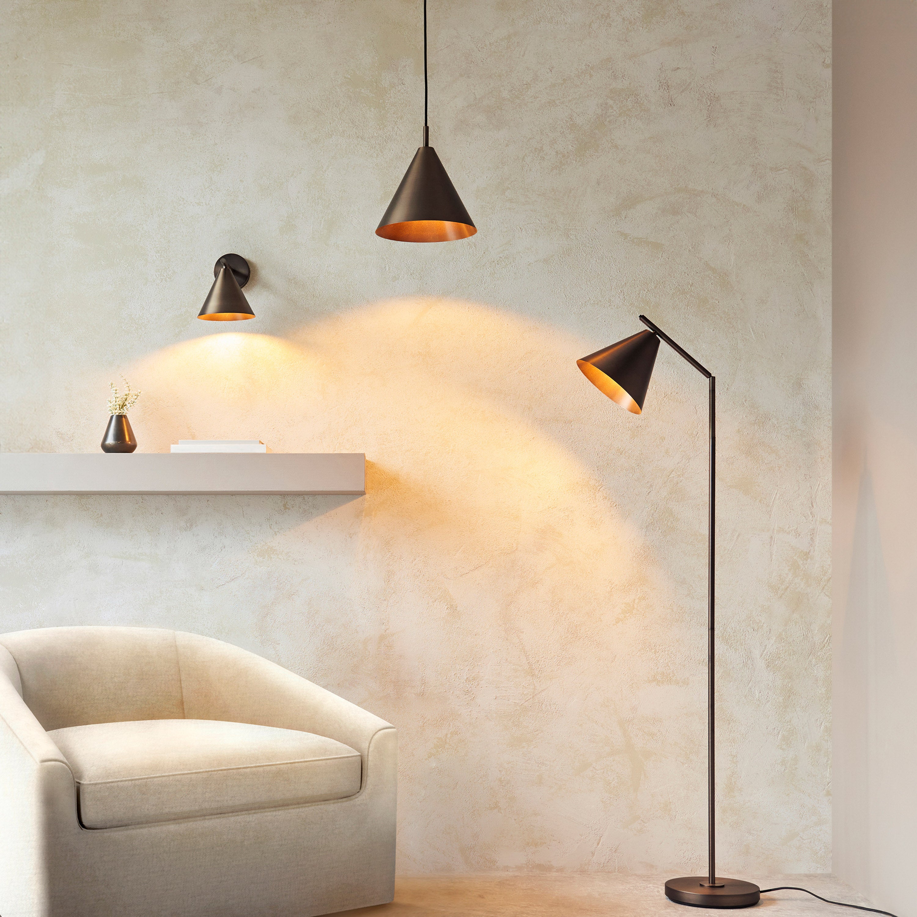 Ariana Antique Bronze Wall Light